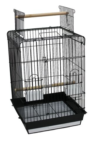 Large Open Top Cage Black CTN 4