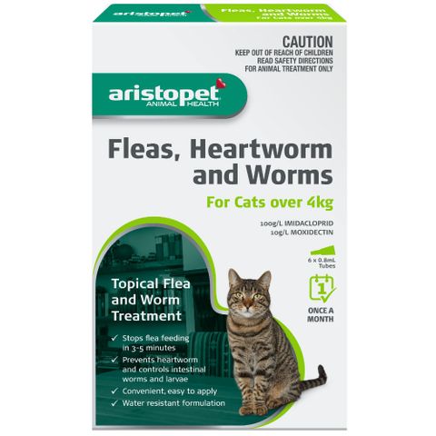 AP Spot On Flea & Worm Cat over 4kg:3pk