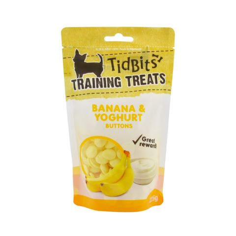 Tidbits Banana & Yoghurt Buttons 225g