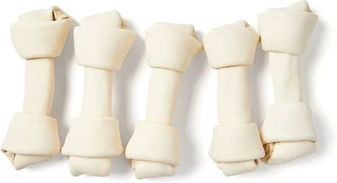 6" Knotted Hide Bones 20pk