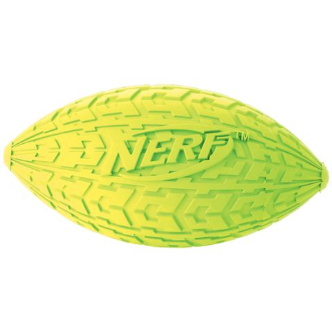 NERF 4" Small Tire Squeak Football Green