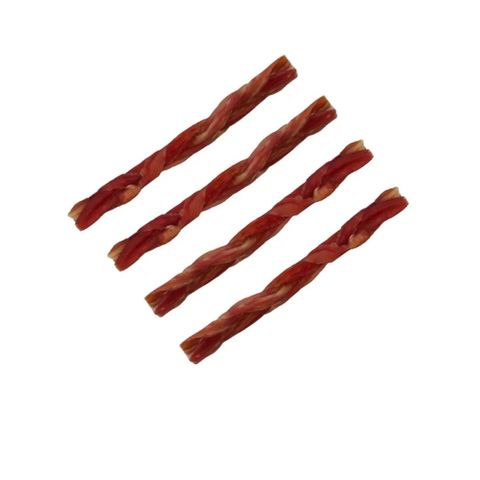 20pk Braided Beef Bully Stick Small