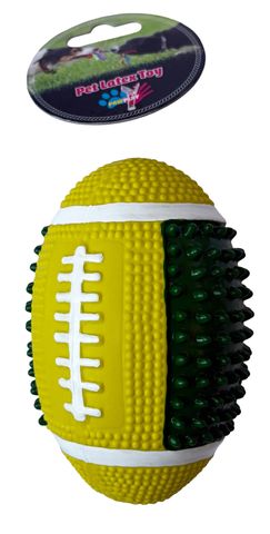 *New*Paw Play Latex Rugby Ball 12cm