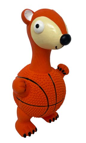 Paw Play Latex Fox Basketball 17cm