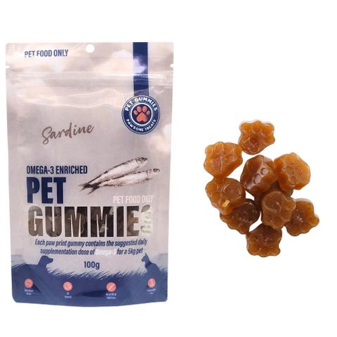 Pet Gummies Sardine 100g