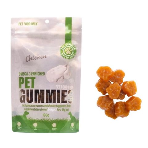 Pet Gummies Chicken 100g