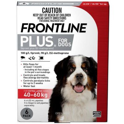 Frontline Plus XL Dog Red 40-60kg 6PK