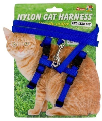 Carded Cat Harness Blue