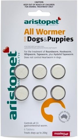 Aristopet AllWormer Dog/Pup 6pk