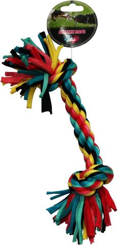 Paw Play 31cm Stretch Rope Bone