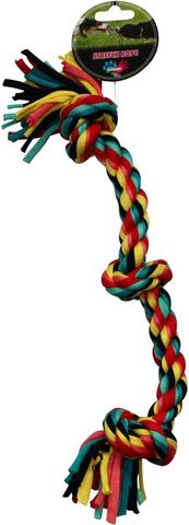 Paw Play 38cm Stretch Rope 3 Knot