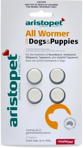 Aristopet AllWormer Dog/Pup 4pk