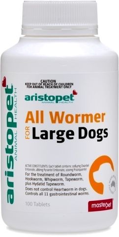 *Aristopet AllWormer Lge Dog 100s