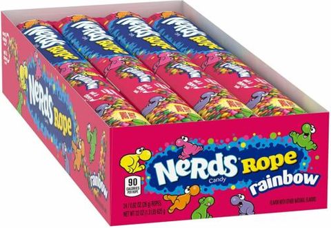 NERDS 24x26gm ROPES RAINBOW