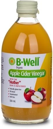 B-WELL 6x500mlORG APPLE CIDER VIN W/MOTH