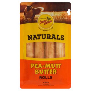 BOW WOW 6x4pk PEA-MUT BUTTER ROLLS