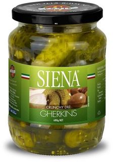 SIENA 12x680gm CRUNCHY DILL GHERKINS