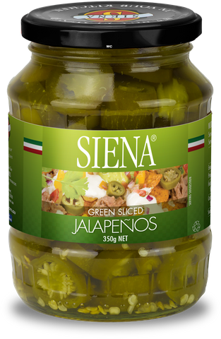 SIENA 12x350gm GREEN SLICED JALAPENOS