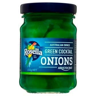 ROSELLA 12x150gm COCKTAIL ONIONS GREEN