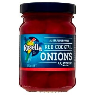 ROSELLA 12x150gm COCKTAIL ONIONS RED