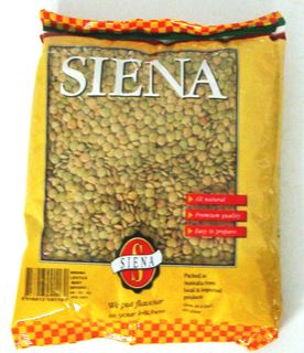 SIENA 1kg (12) LENTILS BROWN