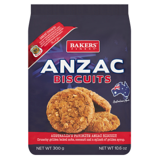 BAKERS FINEST 8x300g RSL ANZAC BISCUITS