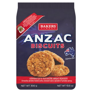 BAKERS FINEST 8x300g RSL ANZAC BISCUITS