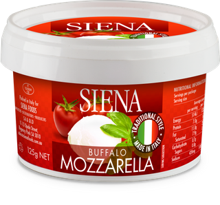 SIENA 12x125gm TUB BUFFALO MOZZARELLA