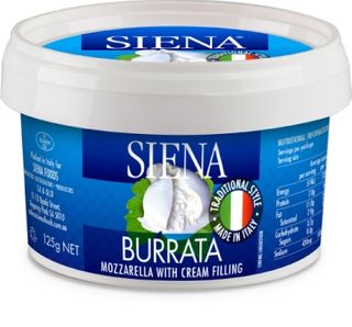 SIENA 12x125gm TUB BURRATA