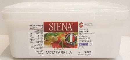 SIENA (6) 8x125gm TRAY BUFFALO MOZZARELL