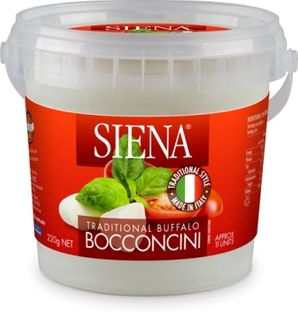 SIENA 8x220gm BUFFALO MILK TRAD BOCCONCN