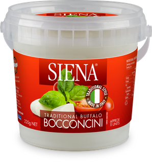 SIENA 8x220gm BUFFALO MILK TRAD BOCCONCN