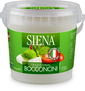 SIENA 8x220gm COWS MILK TRAD BOCCONCIN