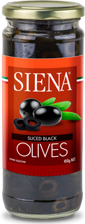 SIENA 6x440g BLACK SLICED OLIVES
