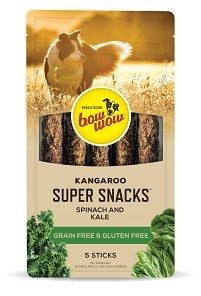 BOW WOW 8x5pk S/SNACK K/ROO SPINCH/KALE