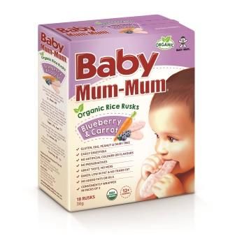 BABY MM 4x36GM RICE RUSK B/BERRY CARROT