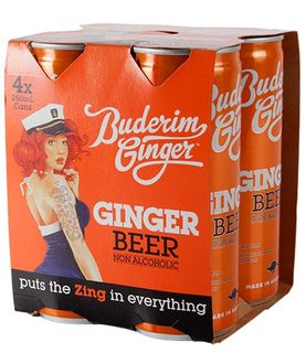 BUDERIM 6x(4x250ml) GINGER BEER