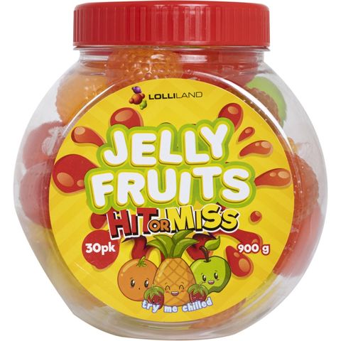 LOLLILAND 6x900gm JELLY FRUIT JAR