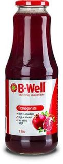 B-WELL 8x1Lt 100% POMEGRANATE JUICE