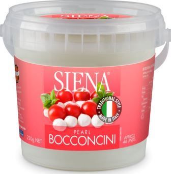 SIENA 8x220gm COWS MILK PEARL BOCCONCINI