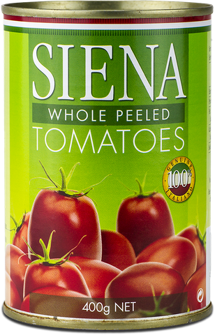 SIENA 12x400gm PEELED TOMATOES