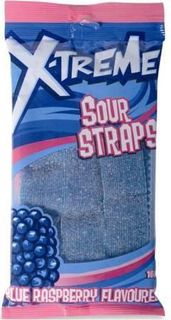 XTREME 12x160gm SOUR STRAP BLUE RASPBRY