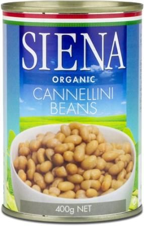 SIENA 12x400gm ORGANIC CANNELLINI BEANS