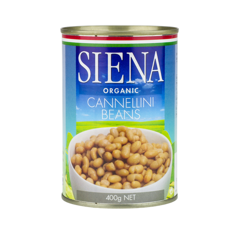 SIENA 12x400gm ORGANIC CANNELLINI BEANS