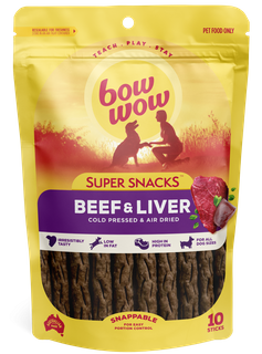 BOW WOW 10x10pk S/SNACK BEEF & LIVER