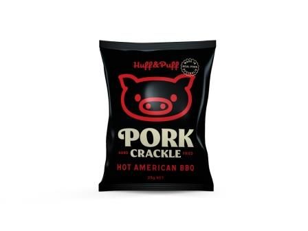 HUFF & PUFF 36x25gm AMERC/BBQ PORK CRKL