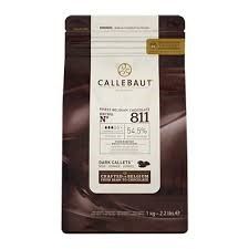 CALLEBAUT 1KG(6)DARK CHOC CALLETS 54.5%