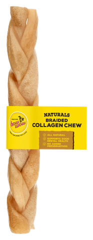 BOW WOW 12x1pk BRAIDED COLLAGEN CHEW