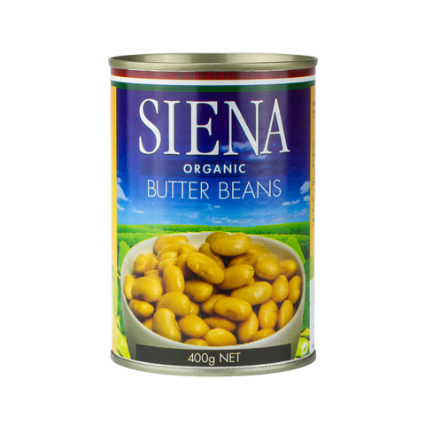 SIENA 12x400gm ORGANIC BUTTER BEANS