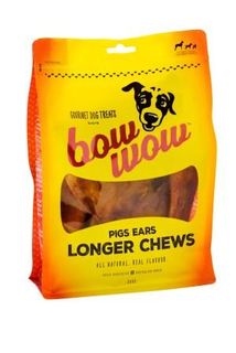 BOW WOW 4x300gm PIG EARS LONGER CHEW